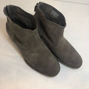 UGG Bandara Ankle Boot Grey Suede S/N 1095053 size 7.5